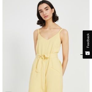 Brand New Tencel Jumpsuit in Canary Yellow